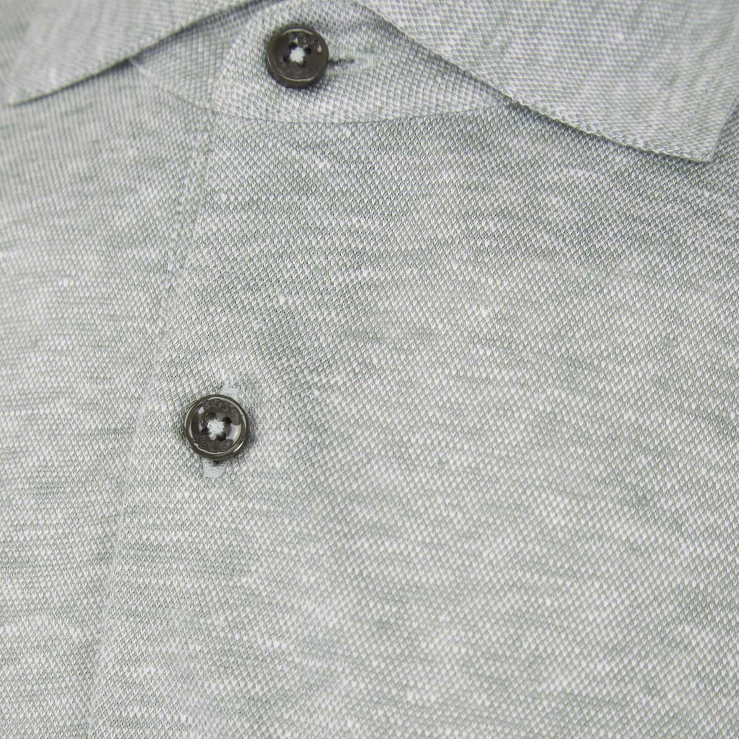 BOSS PRESS 54 TWO-TONE LINEN POLO SHIRT - Image 3