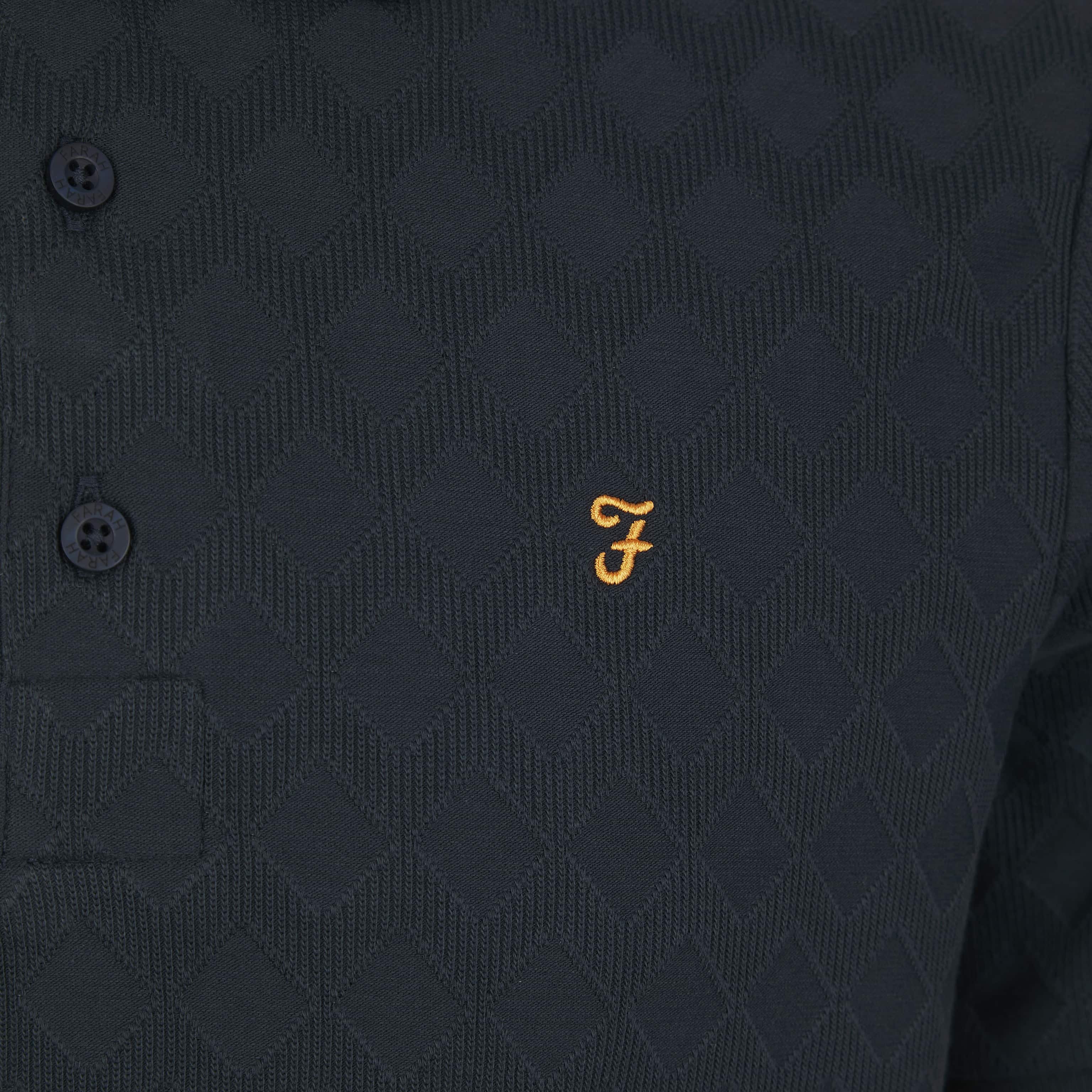 FARAH HORACE JACQUARD POLO SHIRT - Image 3