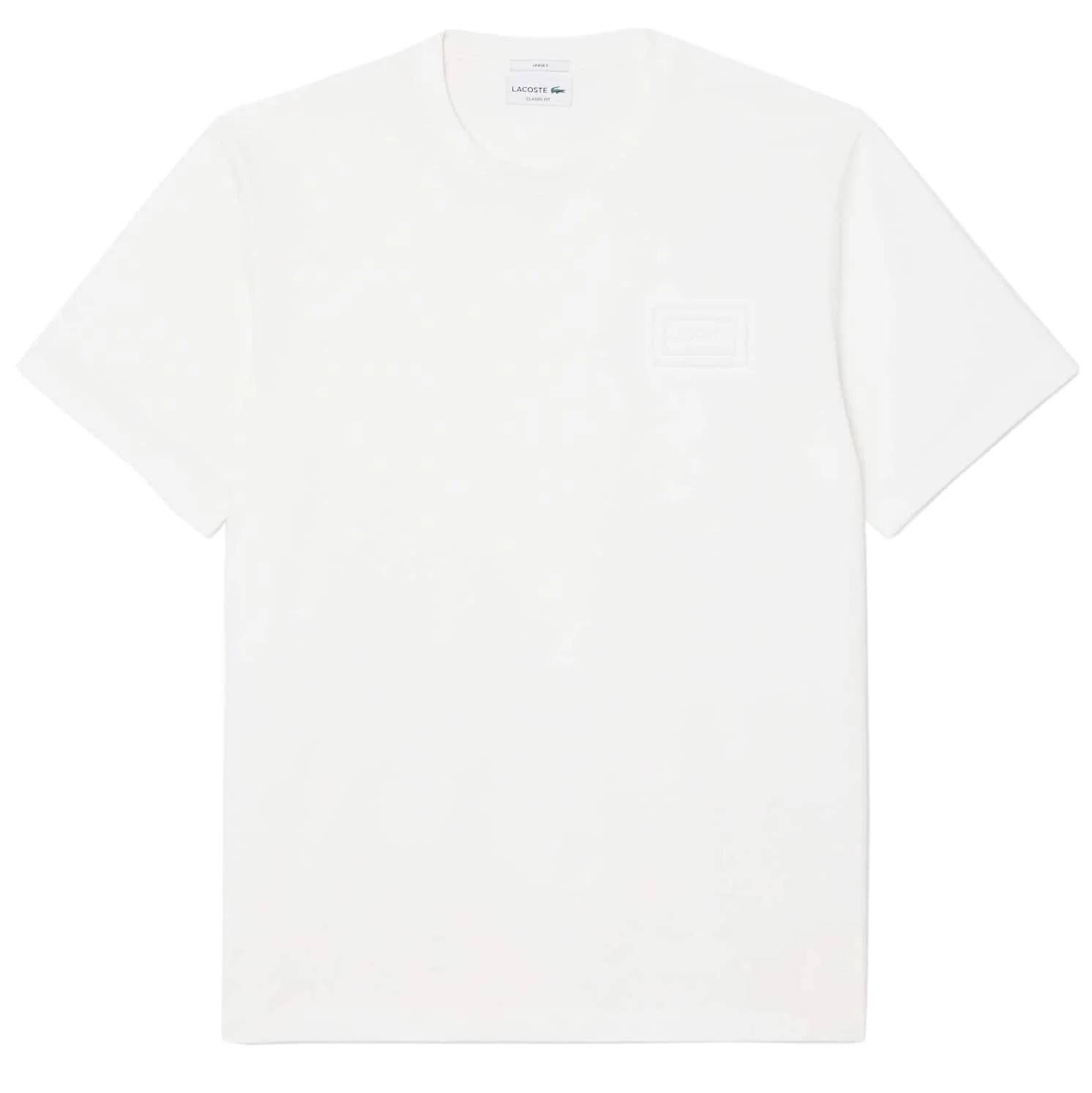 LACOSTE EMBOSSED BRANDING JERSEY T-SHIRT