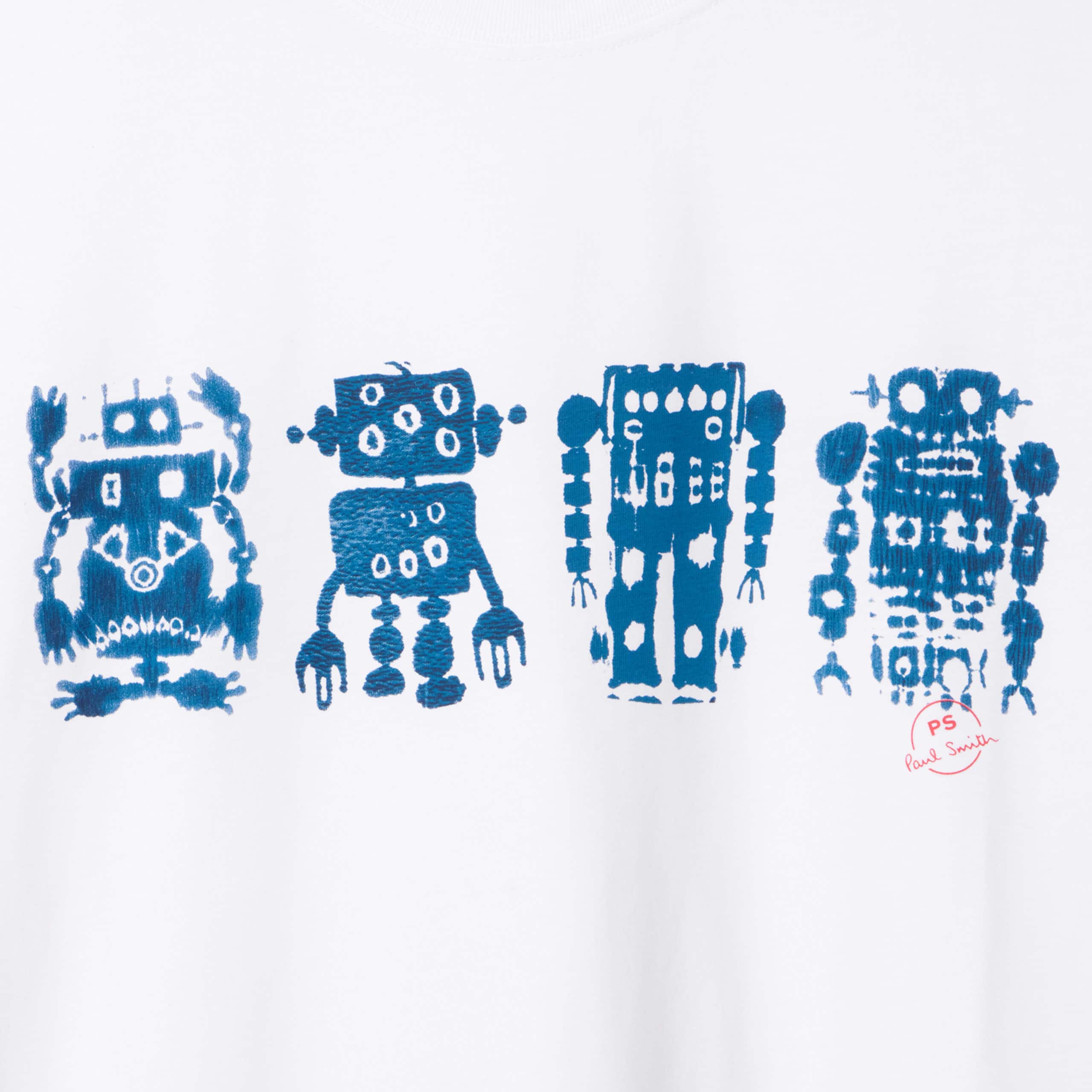 PAUL SMITH ROBOT SCREEN PRINT T-SHIRT - Image 2